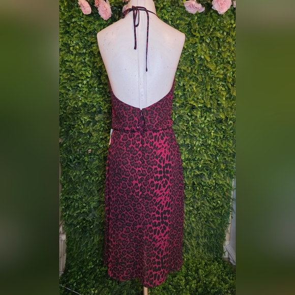 Dress the Population Pink Leopard Midi Dress - Picture 2 of 6